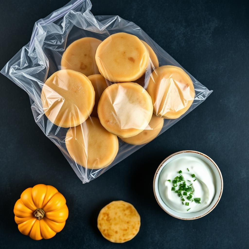 Draniki Congelados: Draniki congelados listos para freír en casa.